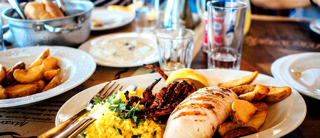 Plate of food